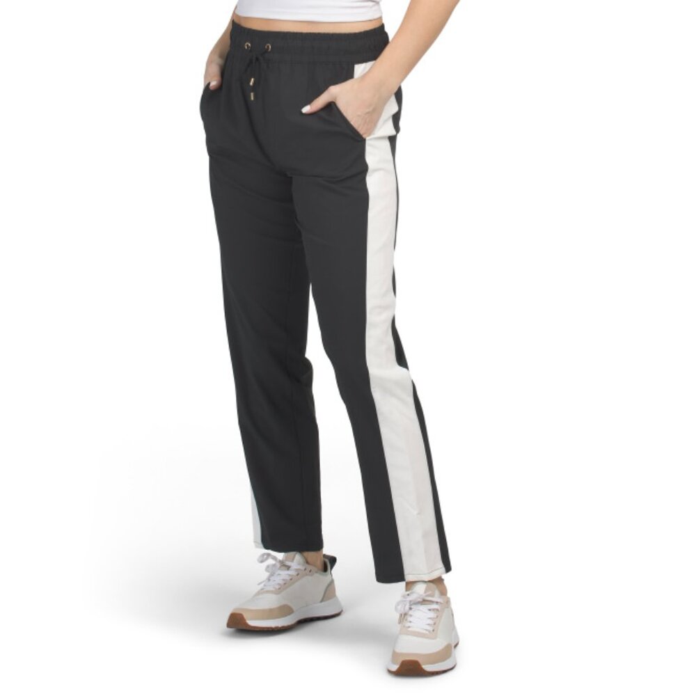 STELLA PARKER Black Pull On Drawstring Pants - image 1